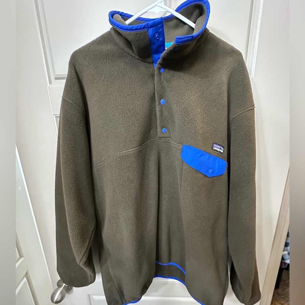 Patagonia men’s fleece pullover large